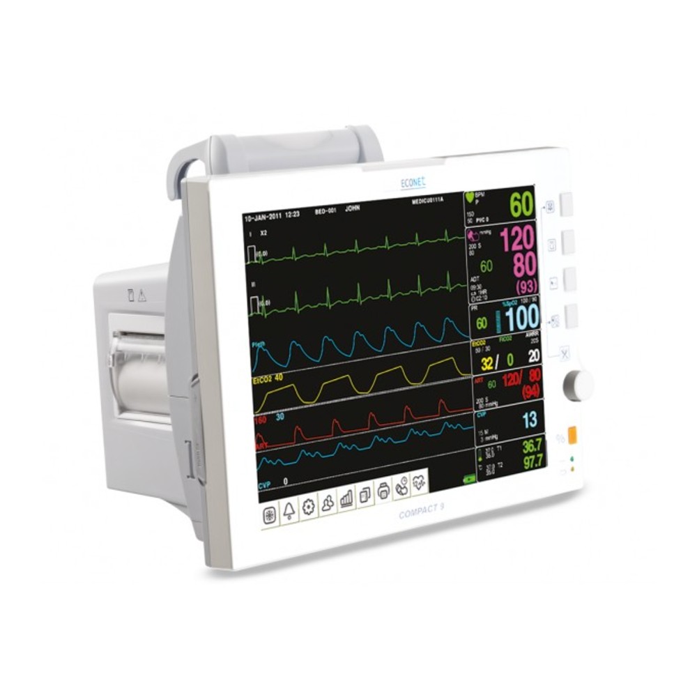 Monitor de sinais vitais compacto 9" Monitor de sinais vitais compacto 9"