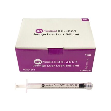 Seringas 1 ml Luer Lock – caixa de 100